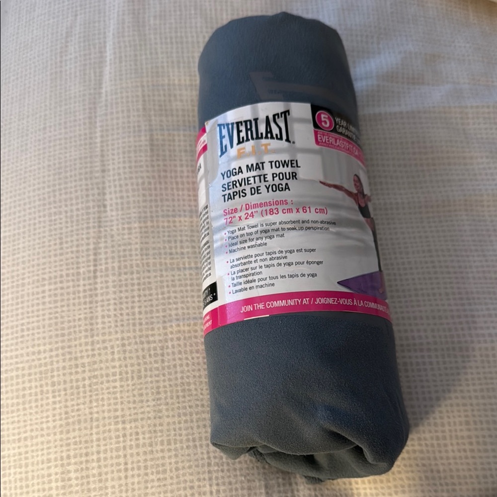 Everlast Gray Exercise Mat Durable and Portable